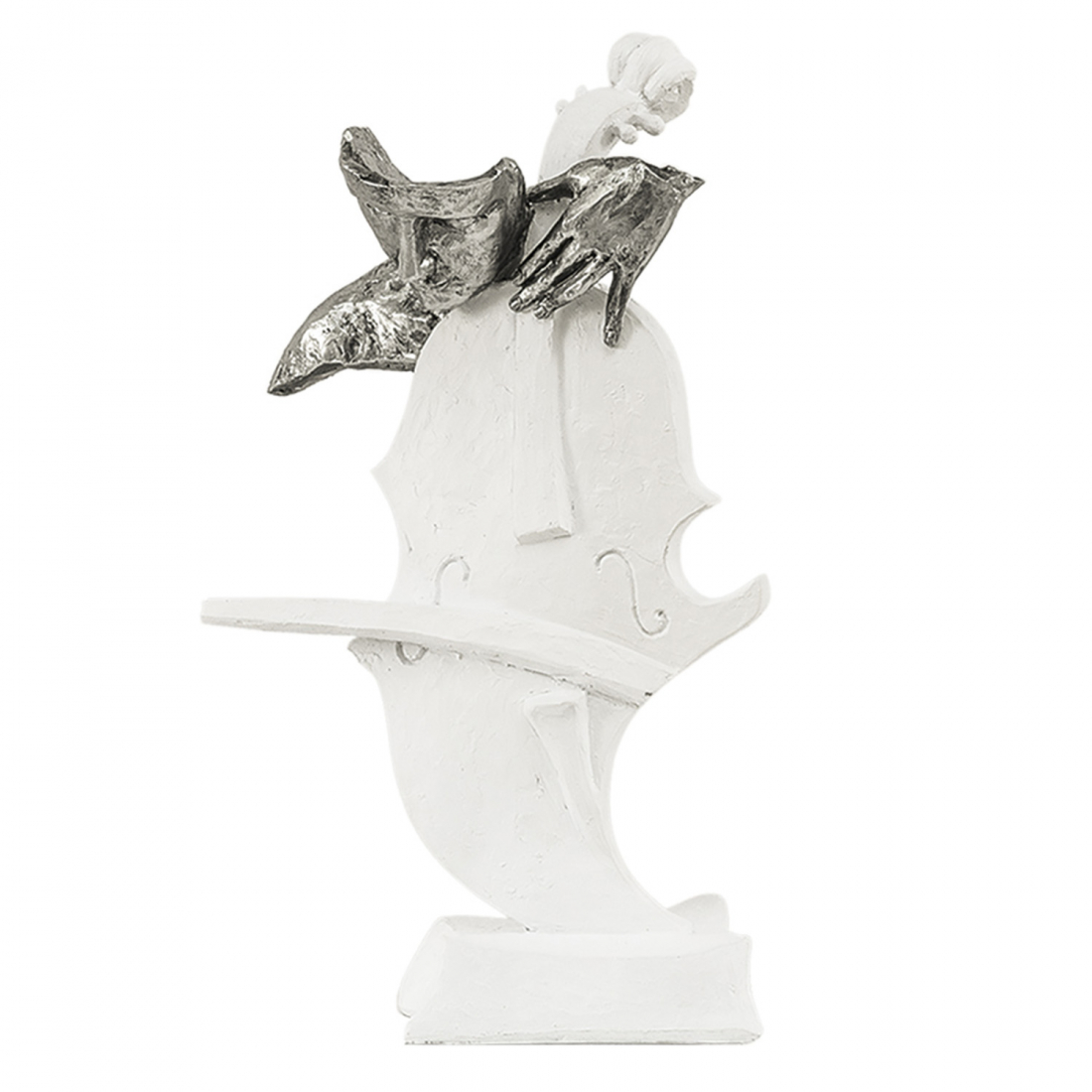 'Platinum Bassist' Skulptur