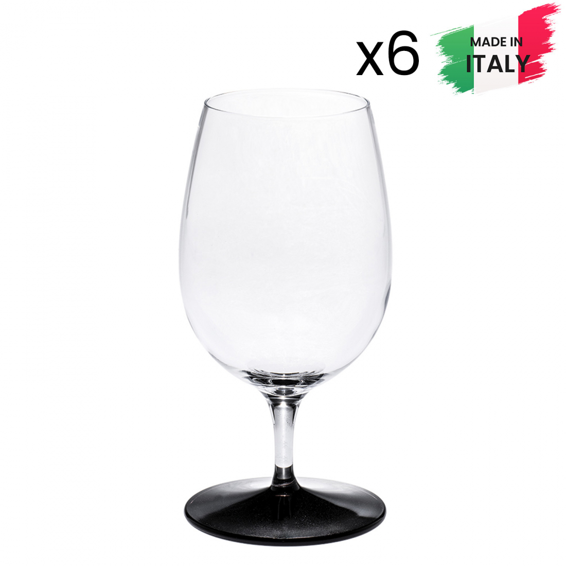 Ensemble de verre à eau 'Mirto With Stem' - 350 ml, 6 Pièces