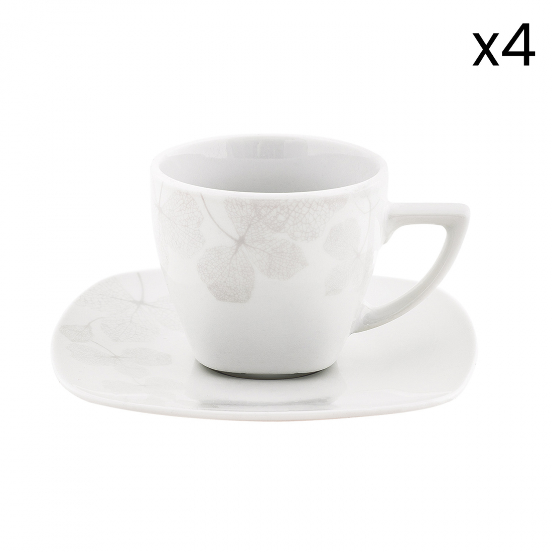 'Ambergris' Tea Cup + Saucer - 170 ml, 8 Pieces