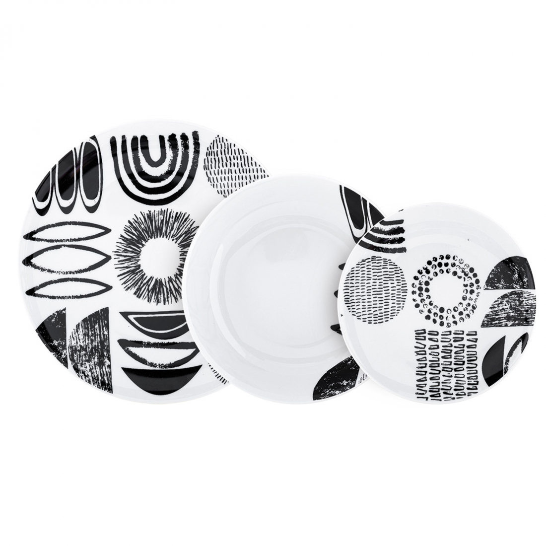 'Licorice' Dinner Set - 18 Pieces