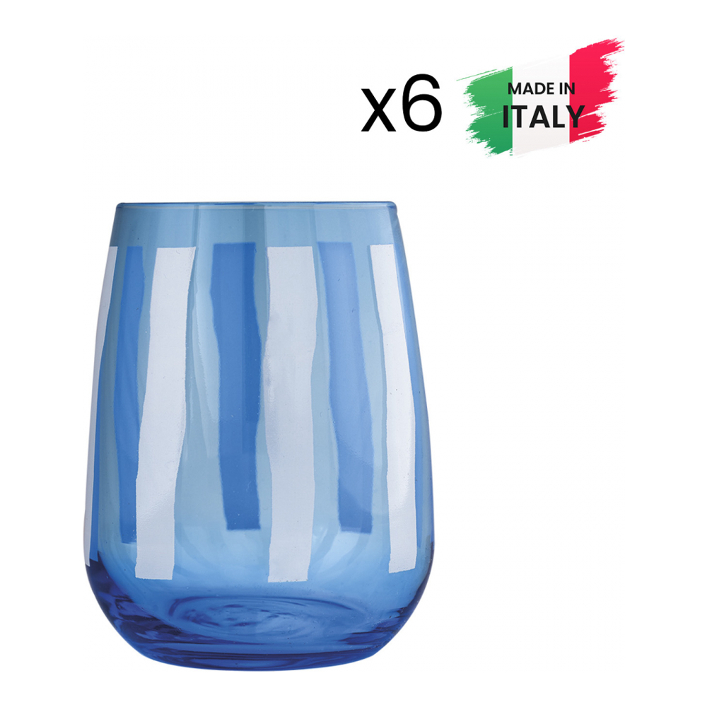 'Fior Di Loto' Water Glass Set - 350 ml, 6 Pieces