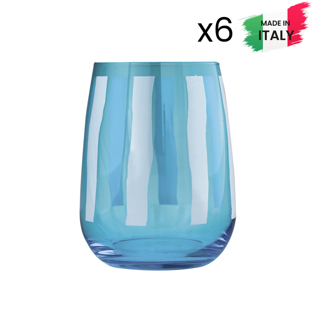 Ensemble de verre à eau 'Fior Di Loto' - 350 ml, 6 Pièces