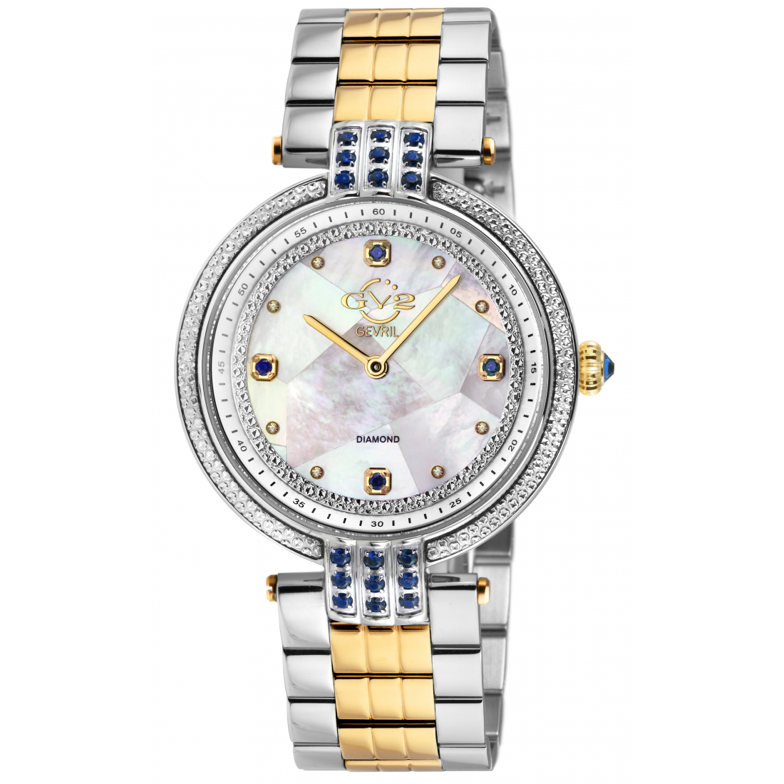 Gv2 Matera Women's Swiss Quartz White Mop Mother Of Pearl Dial