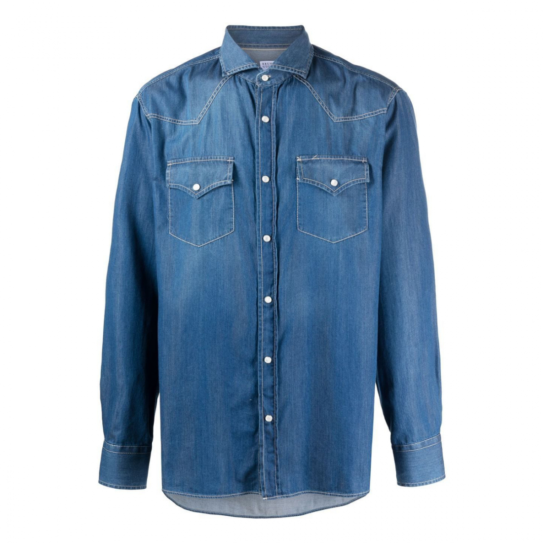 Men's 'Press-Stud Fastening' Denim Shirt