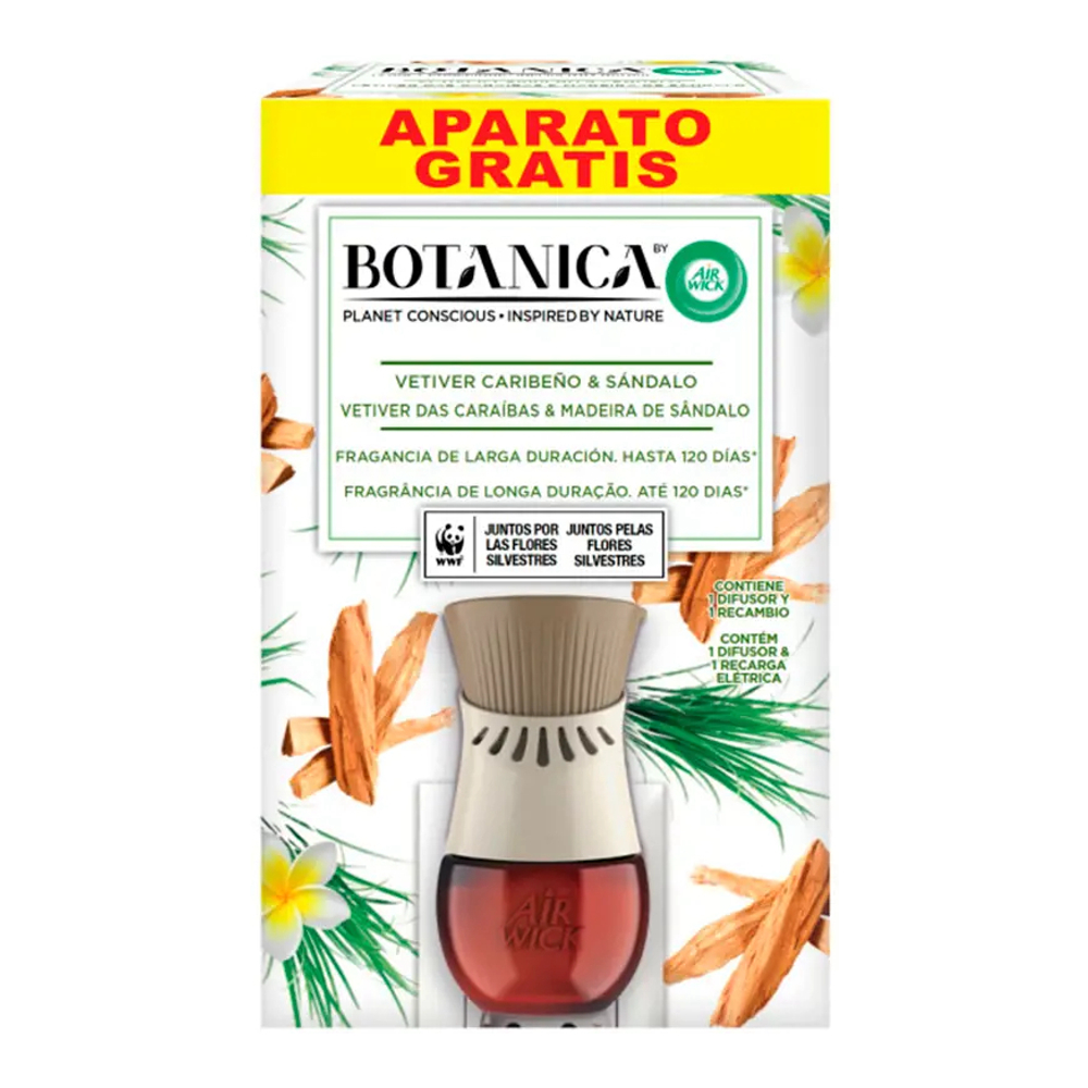 Désodorisant électrique 'Botanica Complete' - Sandalwood, Vetiver 19 ml