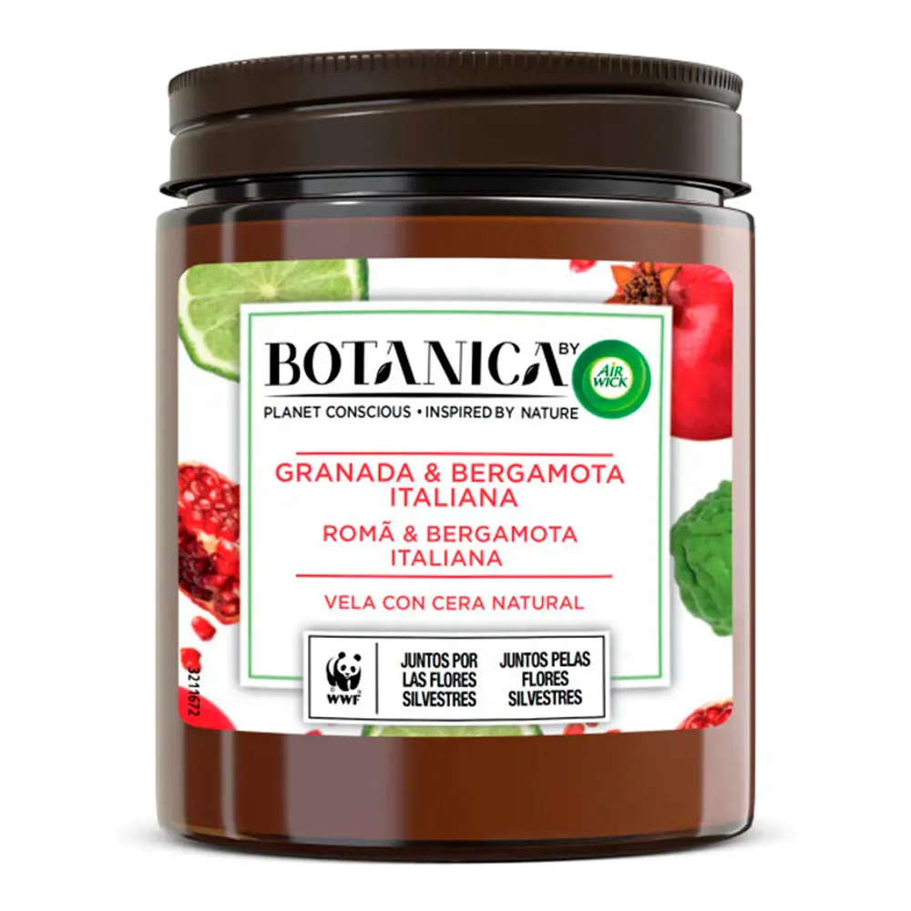 'Botanica' Scented Candle - Pomegranate & Bergamot 205 g