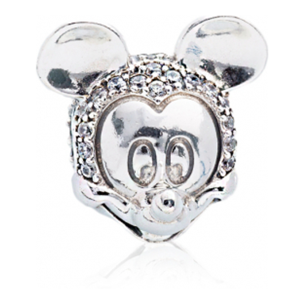 'Disney Shimmering Mickey Portrait' Charm für Damen