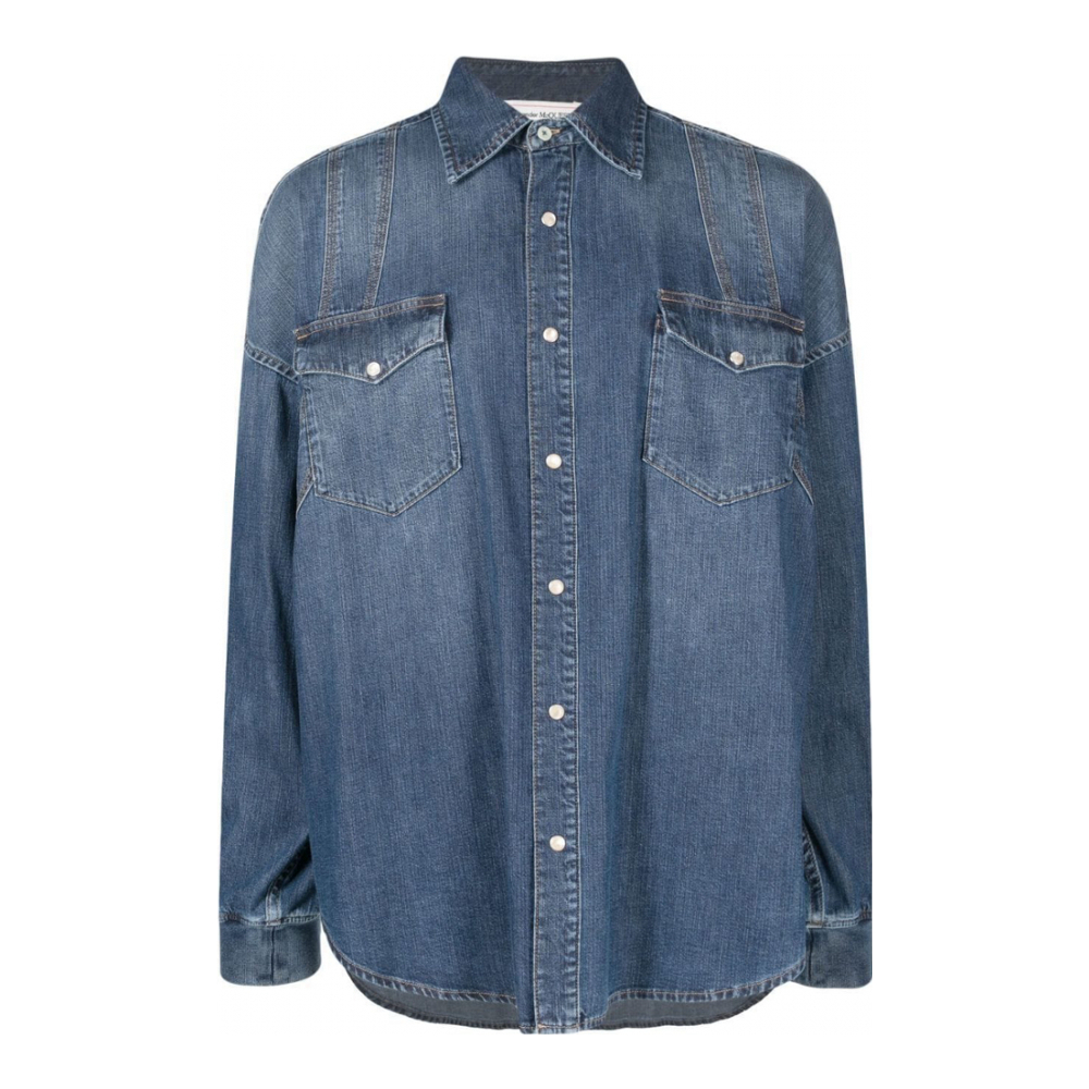 Chemise en Jean 'Buttoned' pour Hommes