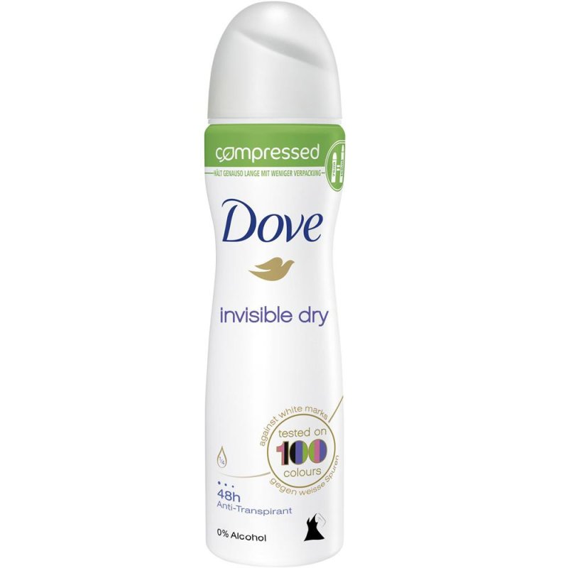 'Compressé Invisible Dry 48H 0% Alcohol' Spray Deodorant - 75 ml