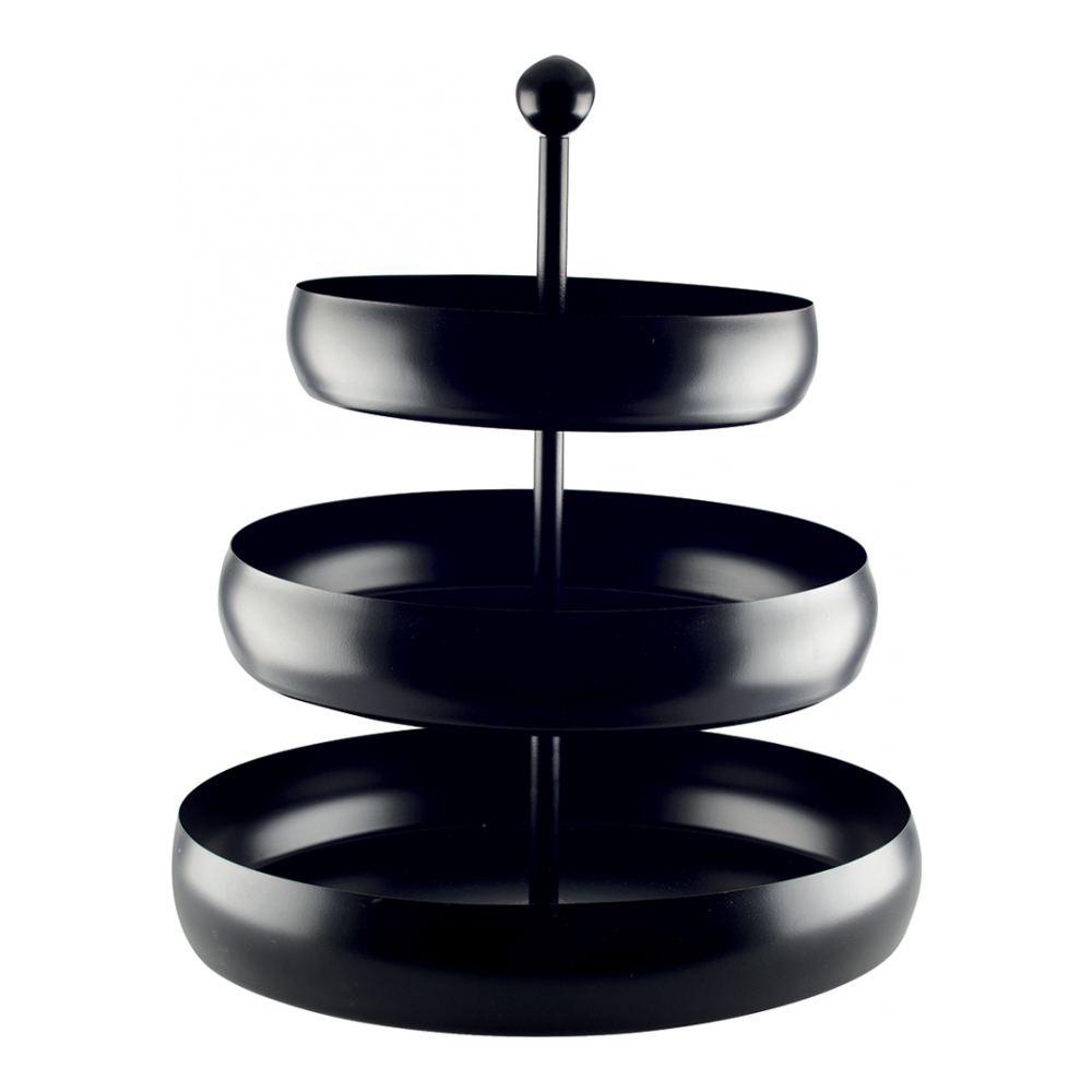 Cake Plate 3 Levels Matte Black