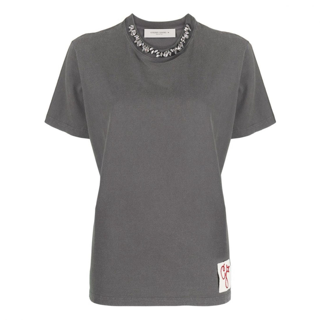 'Logo' T-Shirt für Damen