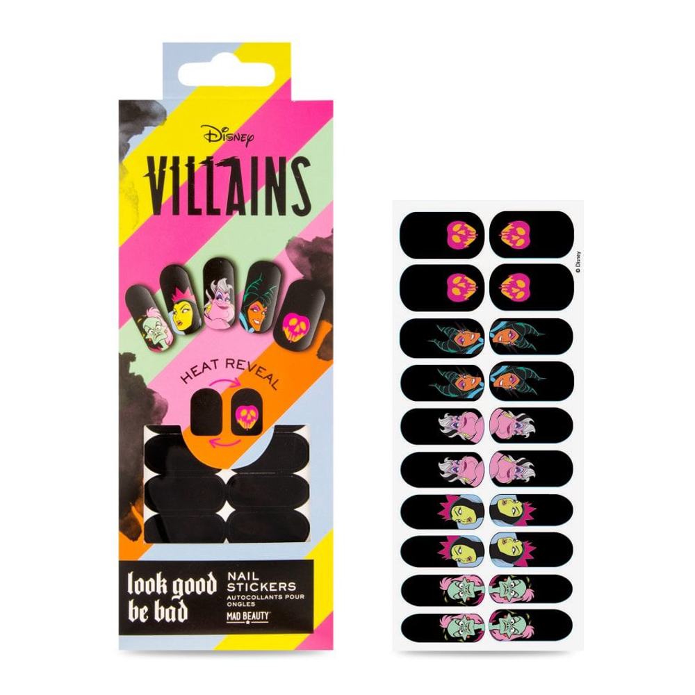 'Disney Pop Villains' Nail Stickers