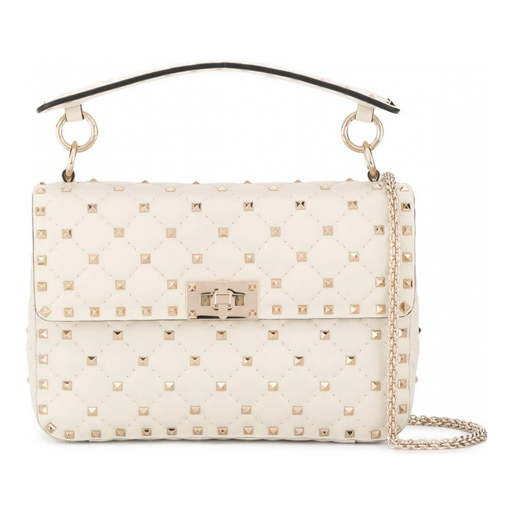 Women's 'Rockstud Spike' Top Handle Bag