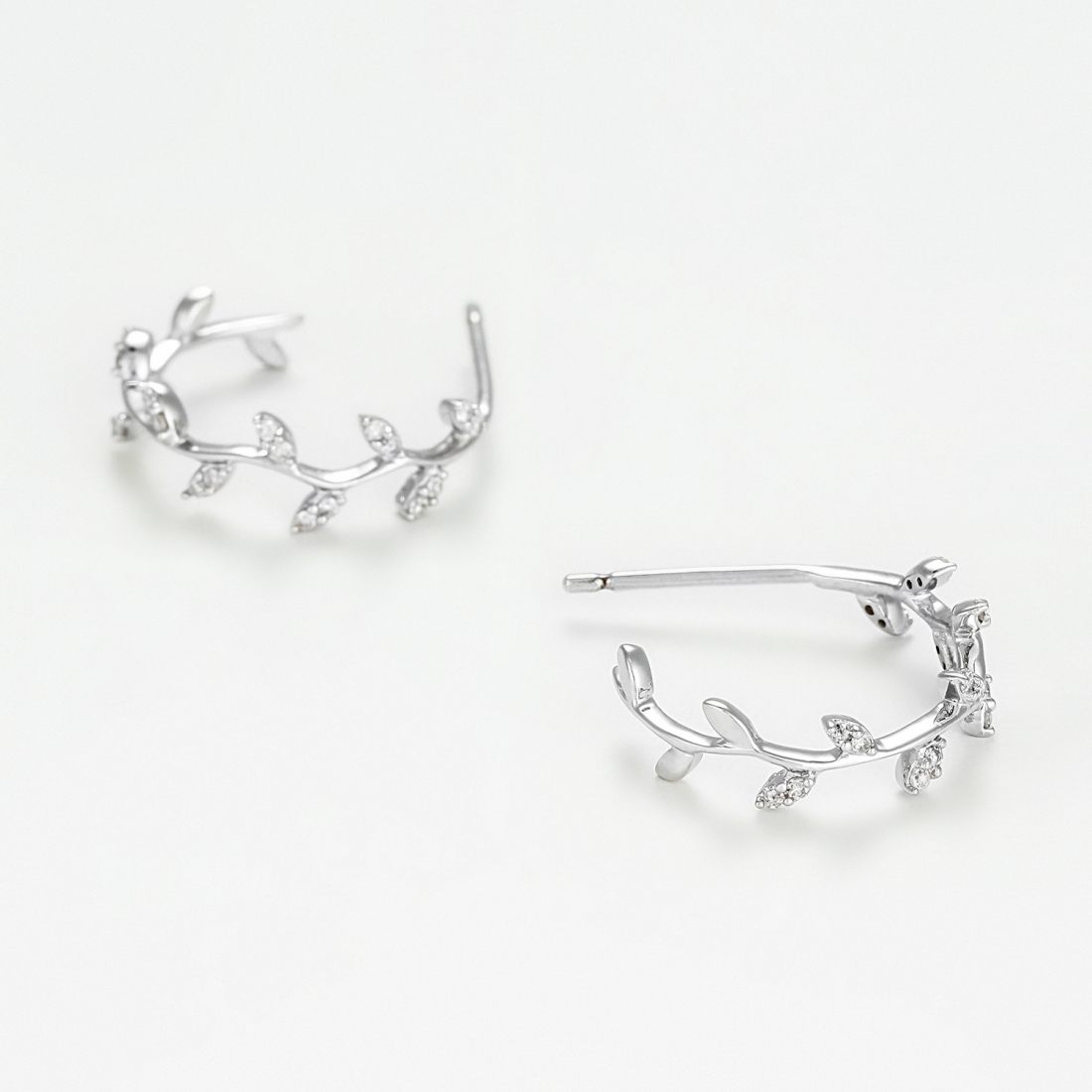 Boucles d'oreilles 'Créoles Branche' pour Femmes