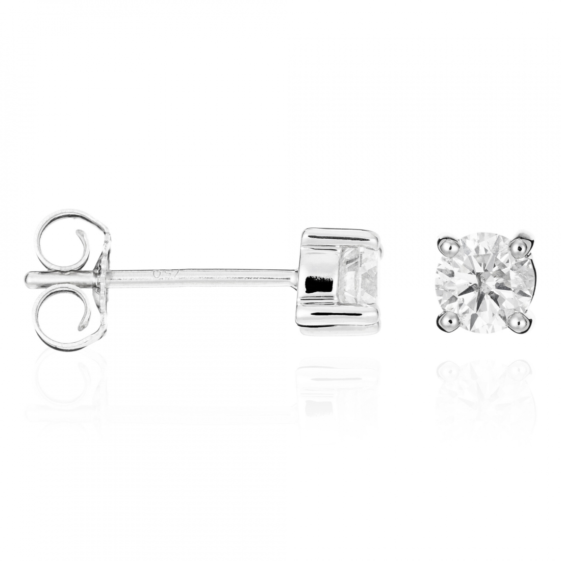 Boucles d'oreilles 'Single Diamond' pour Femmes