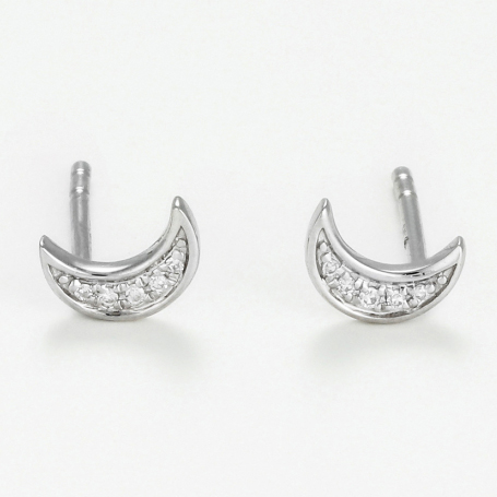 Women's 'Diamond Moon' Earrings