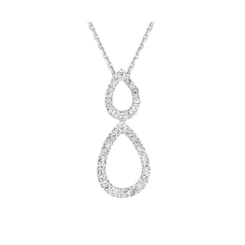 Women's 'Gouttes Duo' Pendant with chain