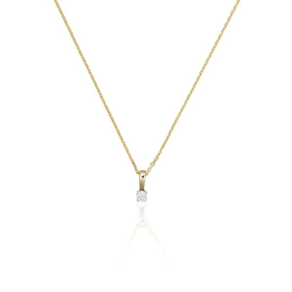 Women's 'Mon Diamant' Pendant with chain