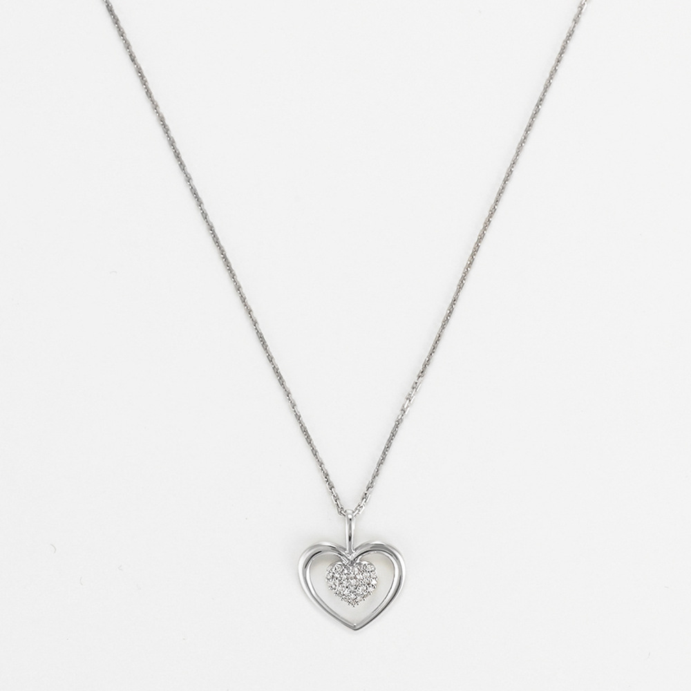 Pendentif sur chaine 'Coeur Tendresse' pour Femmes