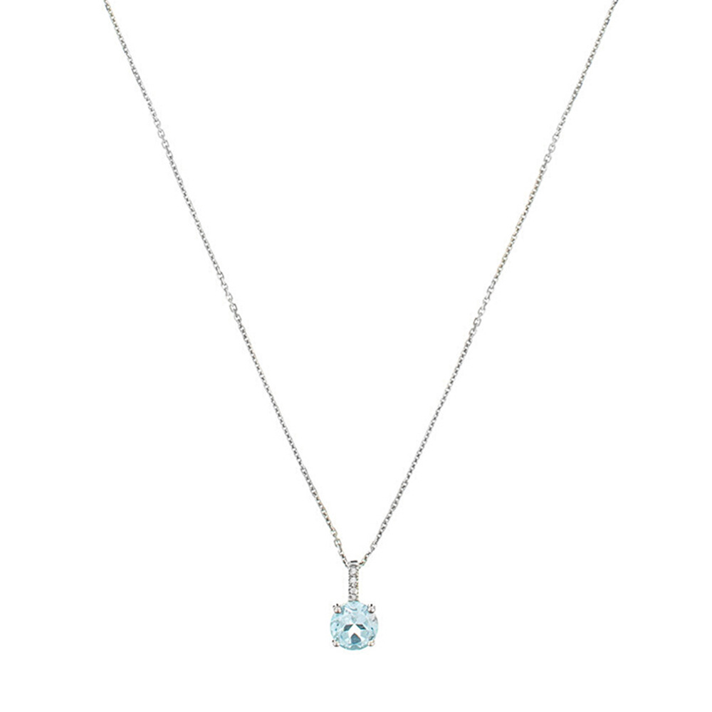 Women's 'Blue Light' Pendant with chain