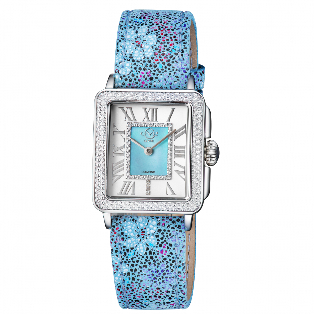 Gv2 Padova Women's-Leather Light Blue Strap