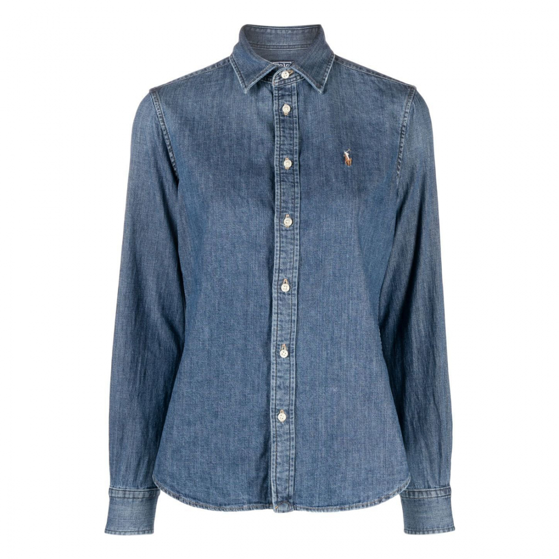 Chemise en Jean 'Embroidered Logo' pour Femmes