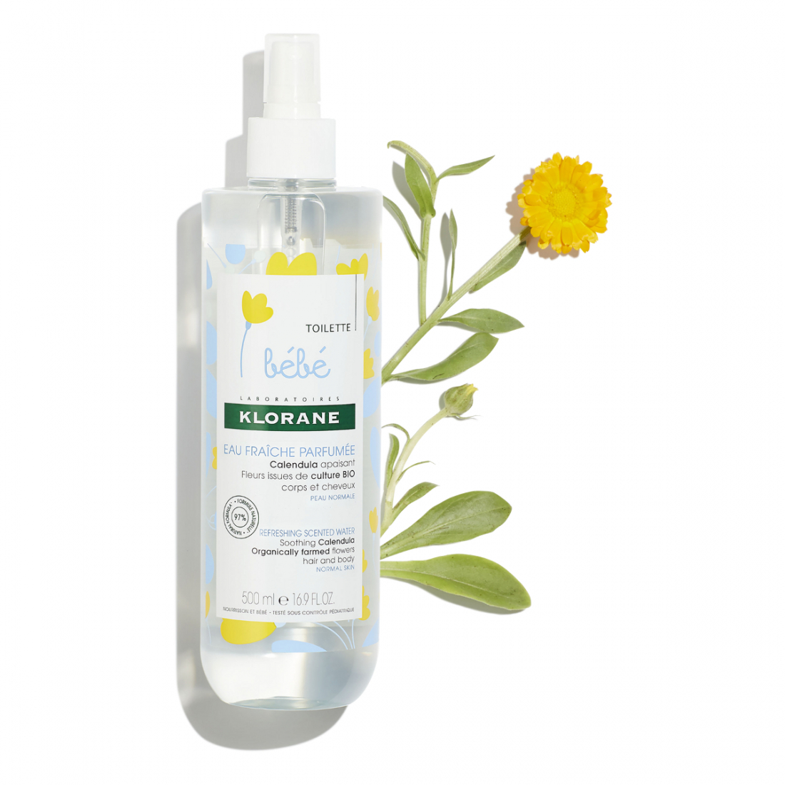 'Bébé Eau Fraîche Parfumée Calendula' - 500 ml