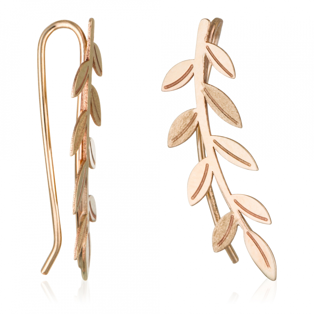 Boucles d'oreilles 'Feuilles' pour Femmes