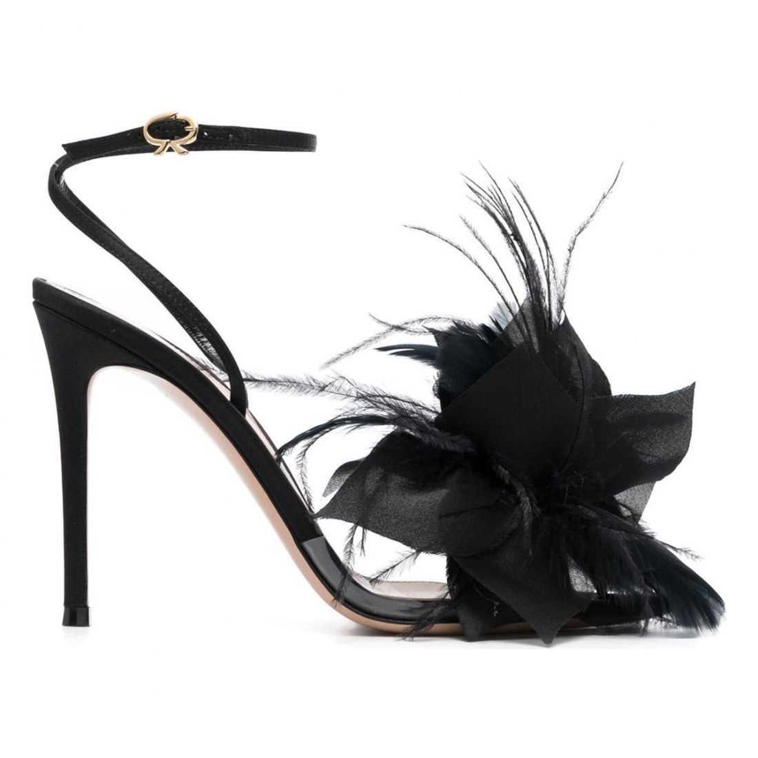 Women's 'Feather Embellished' High Heel Sandals