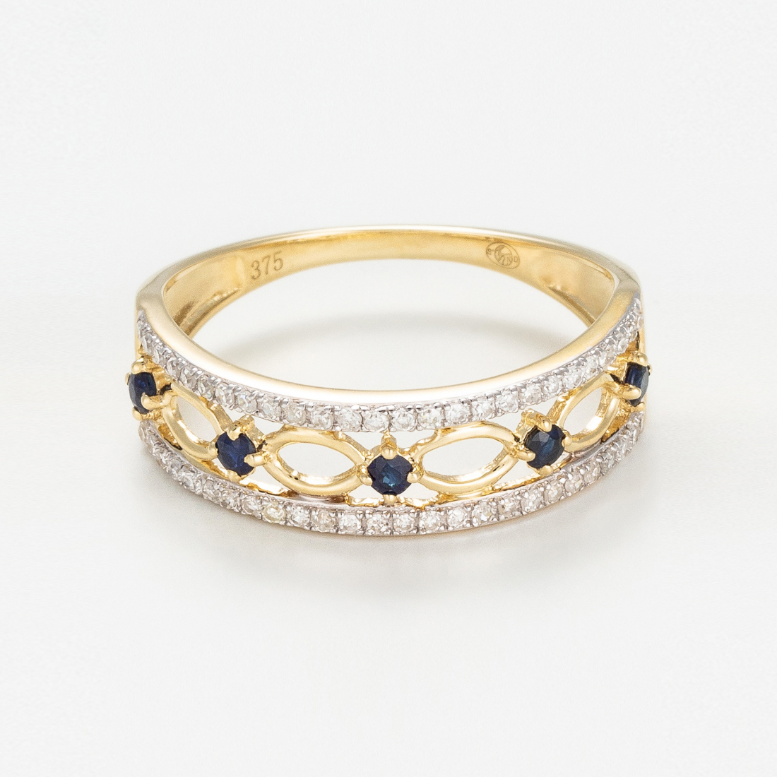 Bague 'Sapphire Crown' pour Femmes