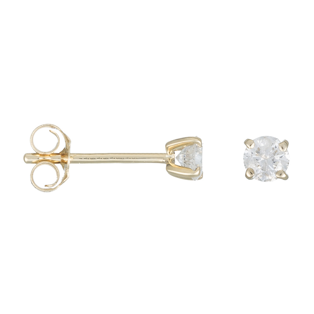 Boucles d'oreilles 'Single Diamond' pour Femmes