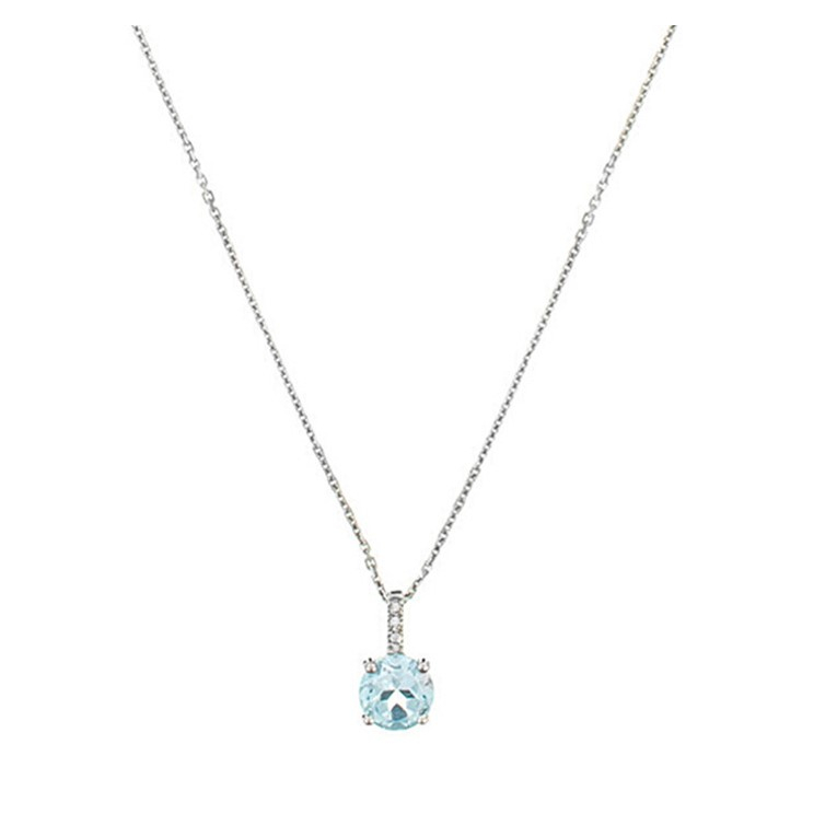 Women's 'Blue Light' Pendant with chain