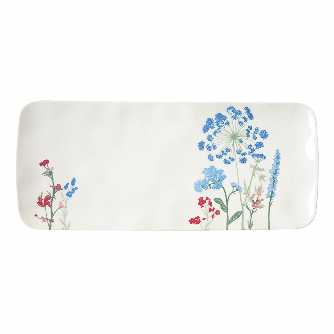 Porcelain Serving Platter in Color Box Mille Fleurs