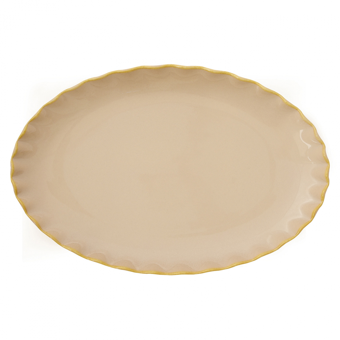 Porcelain Oval Serving Platter Onde