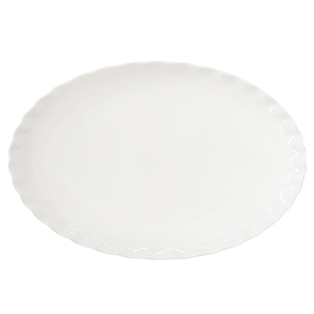 Porcelain Oval Serving Platter Onde