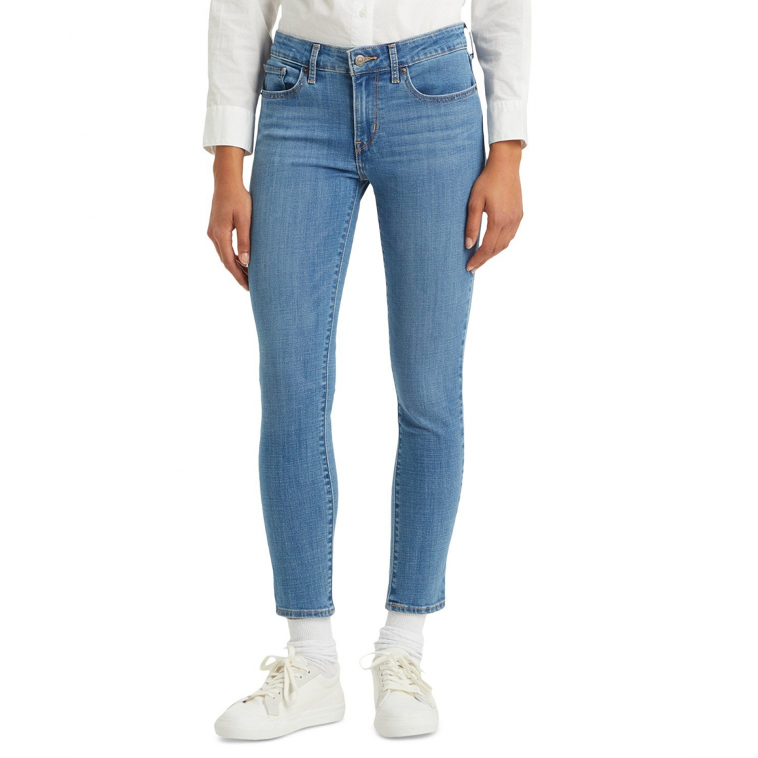 Women's '711 Mid Rise Stretch' Skinny Jeans