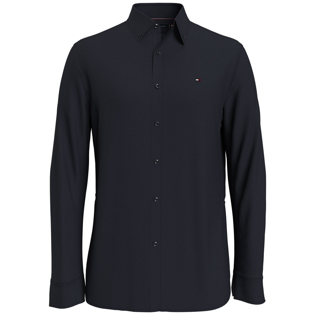 Men's Poplin Long Sleeve Button-Down Shirt