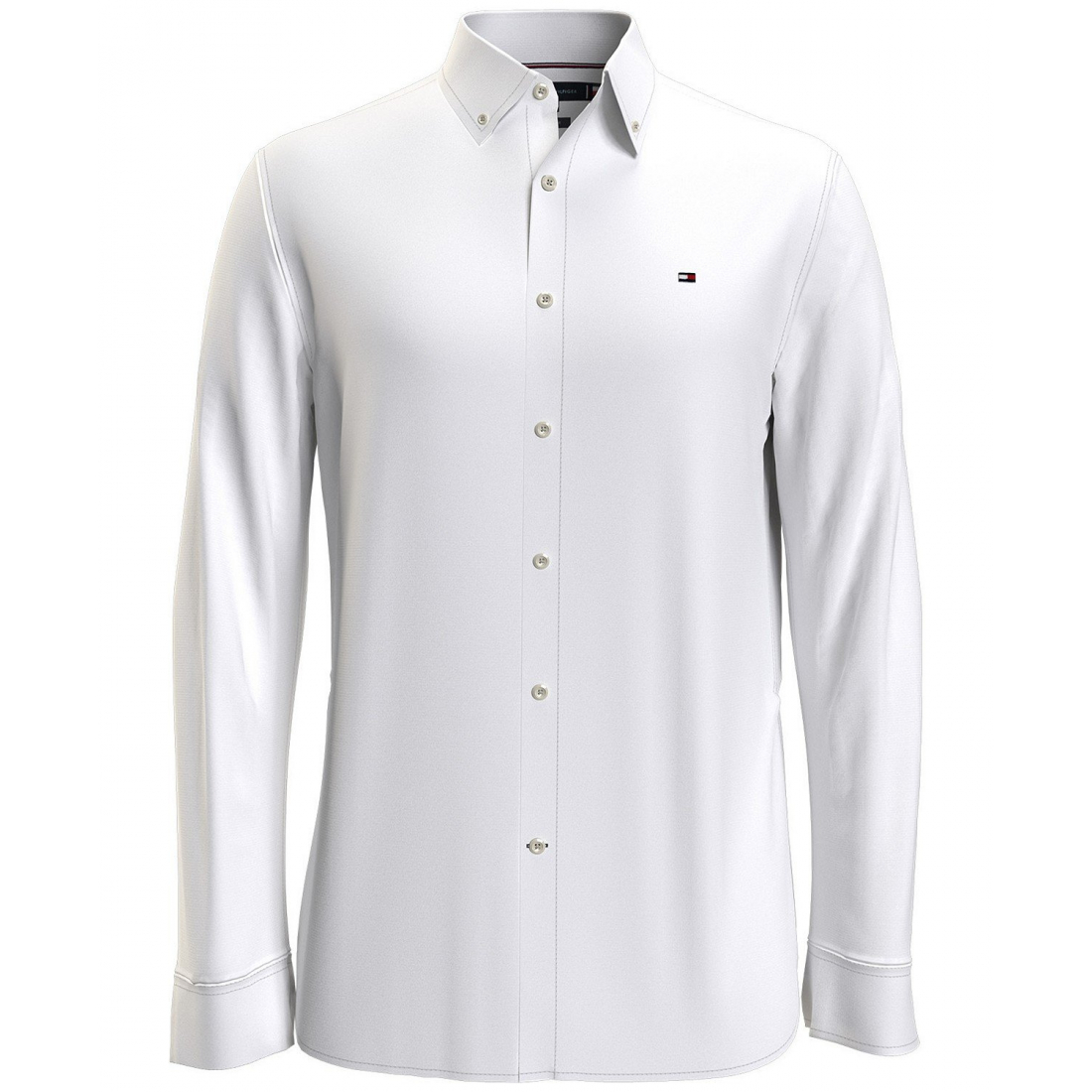 Men's Poplin Long Sleeve Button-Down Shirt