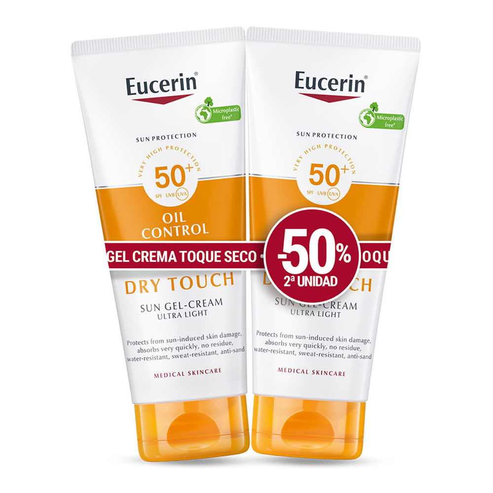 'Dry Touch SPF50+' Sun Gel Cream - 50 ml, 2 Pieces