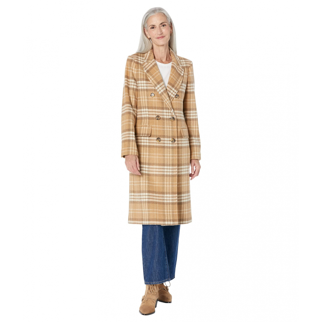 Women's 'Peak Lapel' Coat