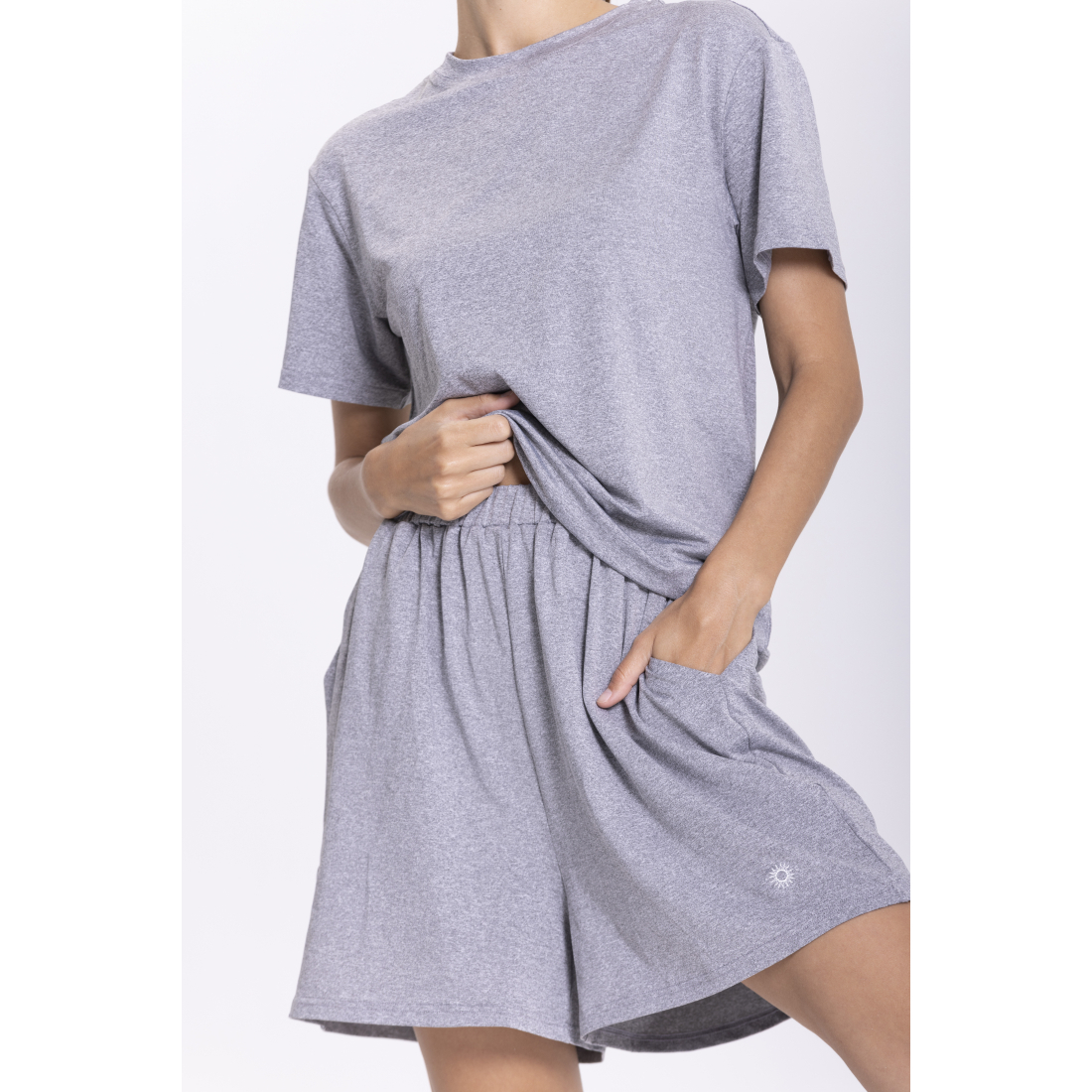 'Erika' T-shirt & Shorts Set für Damen