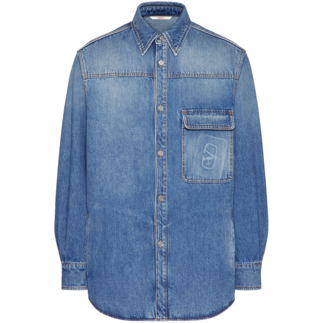 Chemise en Jean 'Faded' pour Hommes