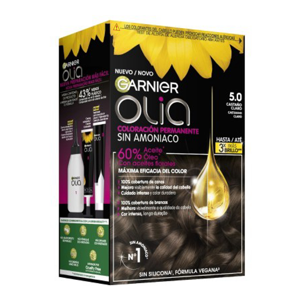 Couleur permanente 'Olia' - 5.0 Castaño Claro 4 Pièces