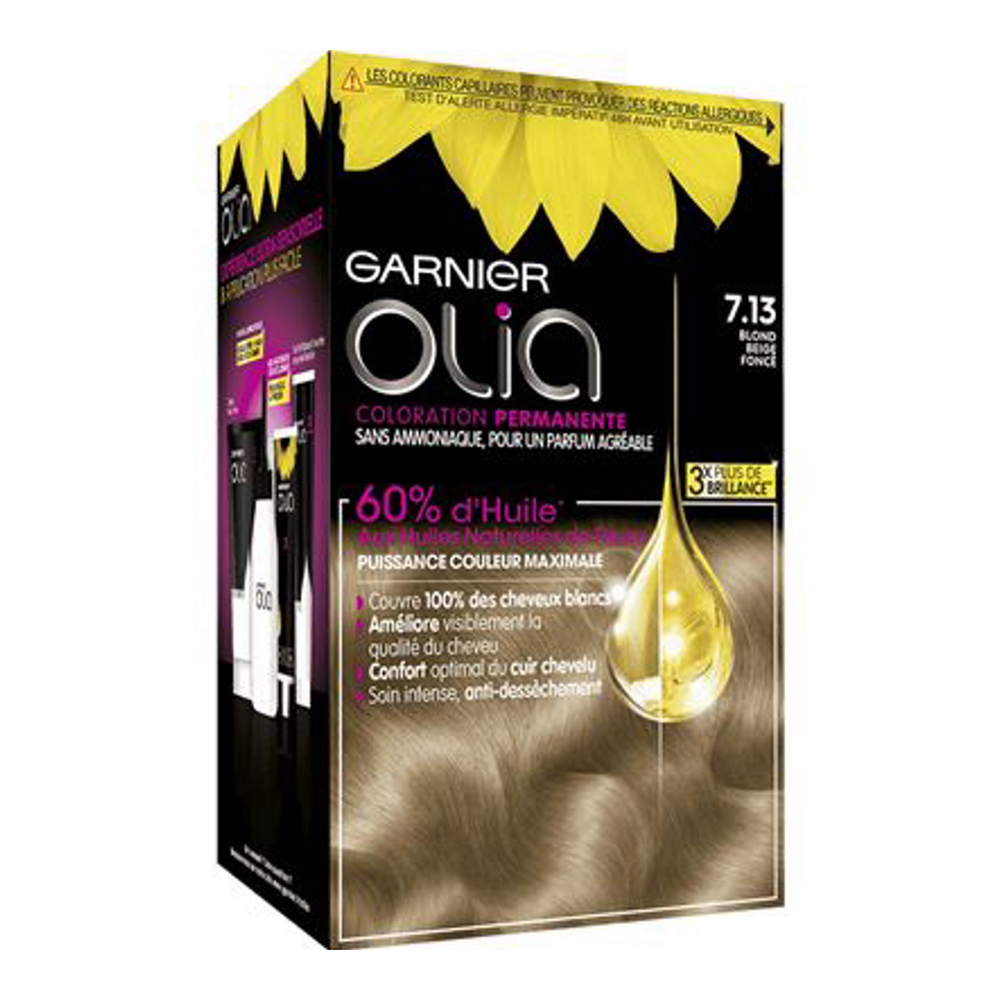 'Olia' Permanent Colour - 7.13 Rubio Canela 4 Pieces