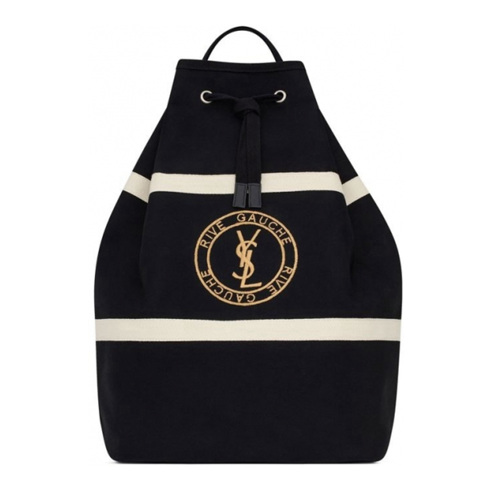 Men's 'Rive Gauche Logo-Embroidered' Backpack