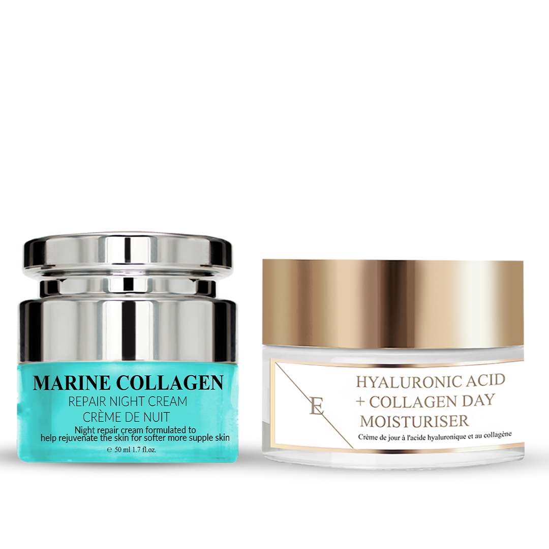 'Hyaluronic Acid & Collagen Amino Acids + Marine Collagen' Day Cream, Night Cream - 50 ml