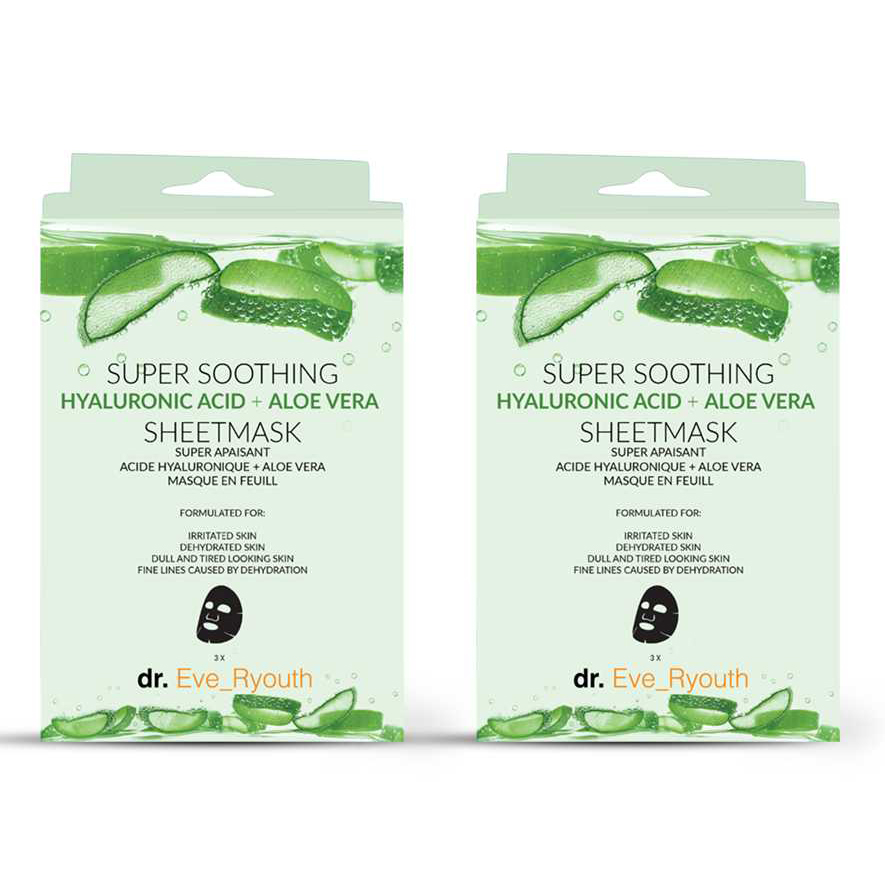 'Hyaluronic Acid Aloe Vera' Sheet Mask - 2 Pieces