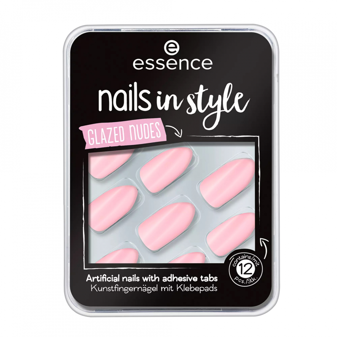 'Nails In Style' Falsche Nägel - 08 Get Your Nudes On 12 Stücke