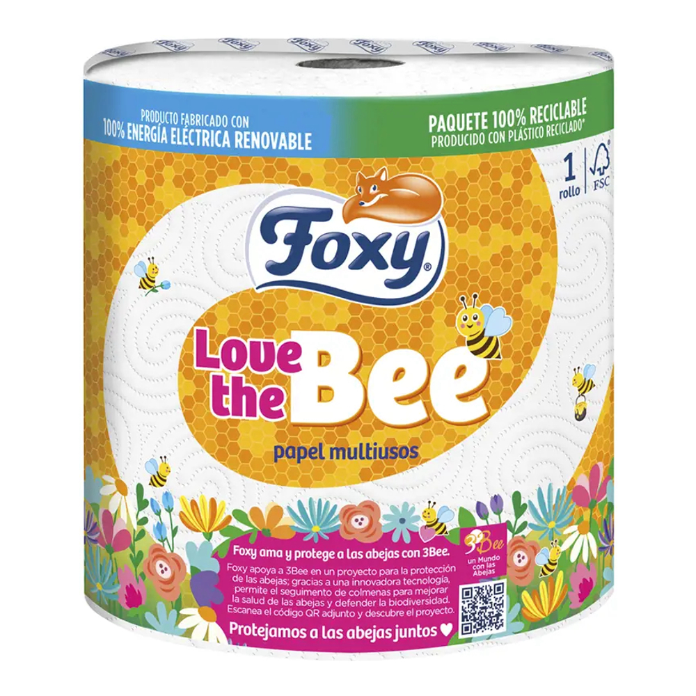 'Love The Bee' Kitchen Paper Roll