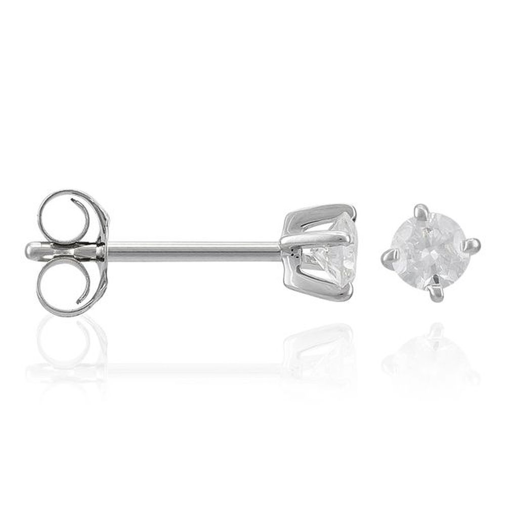 Boucles d'oreilles 'Single Diamond' pour Femmes